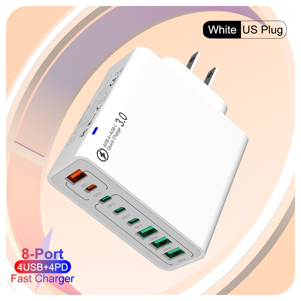 17e3084c2d6d28d551c5c72d0501fc7dd42ac597.jpeg 🔥🔥8 in 1 Ports USB Fast Charger - Image 1