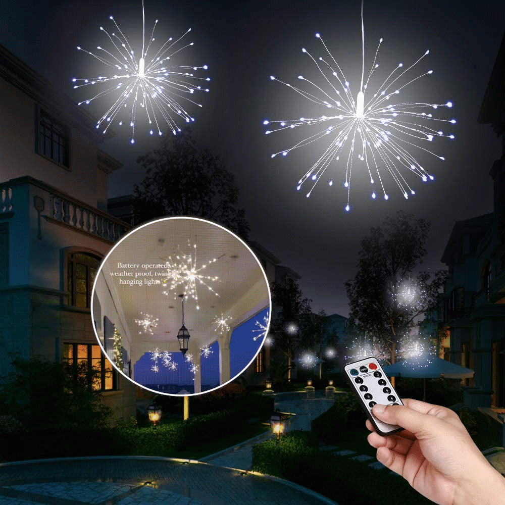 62c0e8df9fcfadf7629f31da38f77ee4df8bf020.gif 🎄Hanging Starburst Fairy Lights for Christmas - Image 1