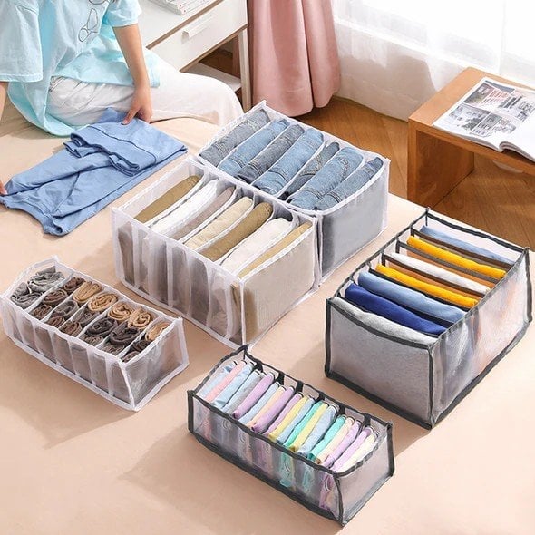 6ea6a0e392ee8ebf4849b8302a5ae6966d66e8ee4289859f70cf9999a161de6d.jpeg Wardrobe Clothes Organizer - Image 1