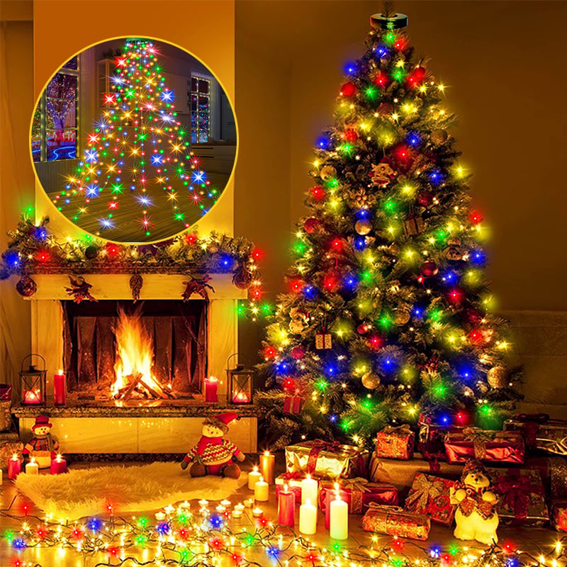 b2f529802c2ec5a14c5788e1de3a0981e92f03e8.jpeg 🎄Christmas Tree Waterfall Lights with Ring - Image 1