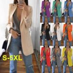 ✨👸Women's Autumn And Winter Fashion Lapel Slim Cardigan Temperament Suit Jacket